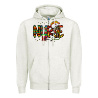 Oatmeal Heather nurse taco mexico Zipper Hoodie - CowhideDigitalArt