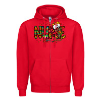 Red nurse taco mexico Zipper Hoodie - CowhideDigitalArt