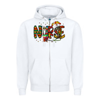 White nurse taco mexico Zipper Hoodie - CowhideDigitalArt