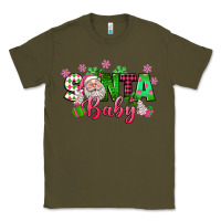 Army Green santa baby pink christmas Classic Tee - texasbilliewilder