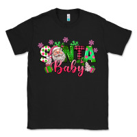 Black santa baby pink christmas Classic Tee - texasbilliewilder