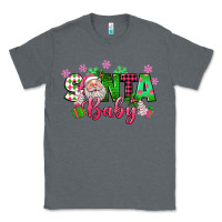 Charcoal Heather santa baby pink christmas Classic Tee - texasbilliewilder