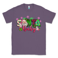 Lavender santa baby pink christmas Classic Tee - texasbilliewilder