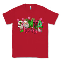Red santa baby pink christmas Classic Tee - texasbilliewilder