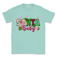 Seafoam santa baby pink christmas Classic Tee - texasbilliewilder