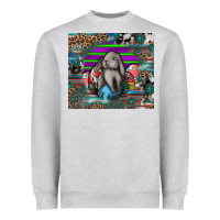Heather Grey easter Heavyweight Sweatshirt - CowhideDigitalArt