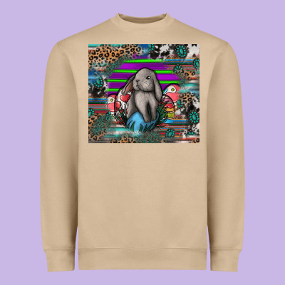 Easter Heavyweight Sweatshirt Designed By Cowhidedigitalart