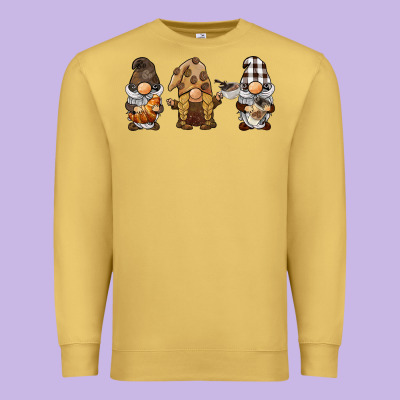 Coffee Gnomes Premium Sweatshirt Designed By Barkaloodesign