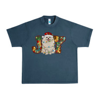Midnight Navy pomeranian christmas joy Urban Heavy Tee - RanaPortraitStore
