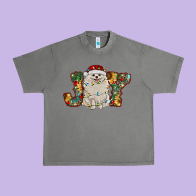 Pomeranian Christmas Joy Urban Heavy Tee Designed By Ranaportraitstore