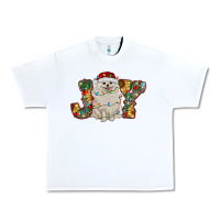 White pomeranian christmas joy Urban Heavy Tee - RanaPortraitStore