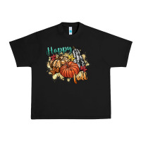 Black happy fall Urban Heavy Tee - CowGirlArtShop