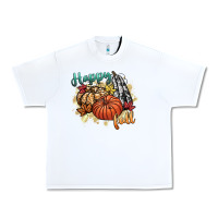White happy fall Urban Heavy Tee - CowGirlArtShop