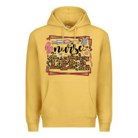 Antique Gold Nurse life leopard frame Premium Hoodie - LillyAllenDesigns