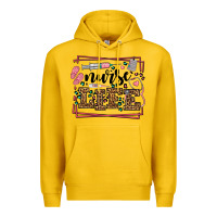 Lemon Nurse life leopard frame Premium Hoodie - LillyAllenDesigns