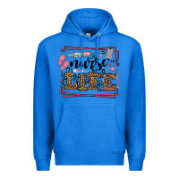 True Royal Nurse life leopard frame Premium Hoodie - LillyAllenDesigns