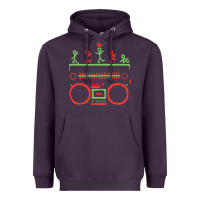 Plum Check Tribe Called Quest Heavyweight Hoodie - trangStudio