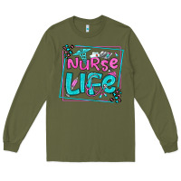 Army Green nurse life olivia  (1) Long Sleeve Tee - OliviaCreatesArt