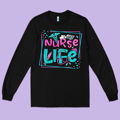Nurse Life Olivia  (1) Long Sleeve Tee Designed By Oliviacreatesart