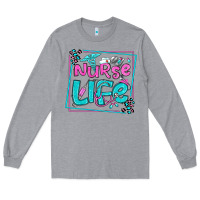 Heather Grey nurse life olivia  (1) Long Sleeve Tee - OliviaCreatesArt