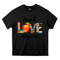 Black teach love inspıre Heavy Core Tee - JahusDesignShop