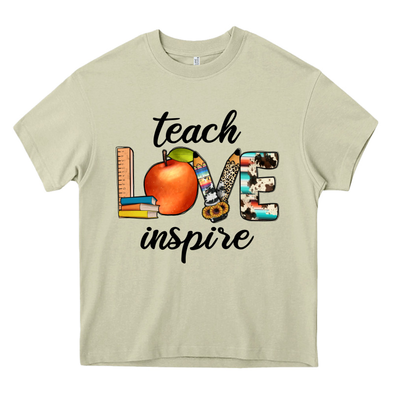 Teach Love Inspıre Heavy Core Tee by JahusDesignShop | Teevron