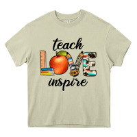 Mossy teach love inspıre Heavy Core Tee - JahusDesignShop