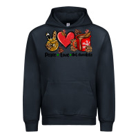 Navy peace love  hot chocolate Urban Hoodie - AdoDesignShop