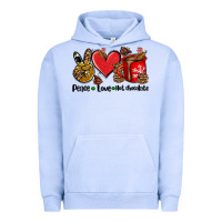 Pigment Grape Ice peace love  hot chocolate Urban Hoodie - AdoDesignShop