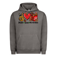 Pigment Tornado peace love  hot chocolate Urban Hoodie - AdoDesignShop