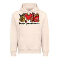 Sandshell peace love  hot chocolate Urban Hoodie - AdoDesignShop