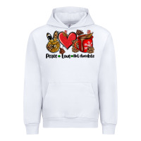 White peace love  hot chocolate Urban Hoodie - AdoDesignShop