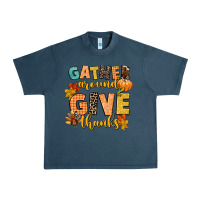 Midnight Navy gather around and give thanks Urban Heavy Tee - CowGirlArtShop
