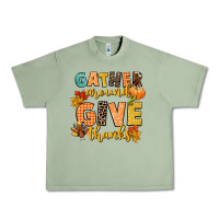 Oil Green gather around and give thanks Urban Heavy Tee - CowGirlArtShop