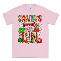 Bubblegum Pink santa's favorite lvn Classic Tee - texasbilliewilder