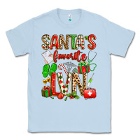 Dusty Blue santa's favorite lvn Classic Tee - texasbilliewilder