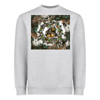 Heather Grey natures circle of life Heavyweight Sweatshirt - CowhideDigitalArt