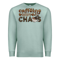 Seafoam caffeine before chaos Premium Sweatshirt - BarkalooDesign