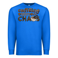 True Royal caffeine before chaos Premium Sweatshirt - BarkalooDesign