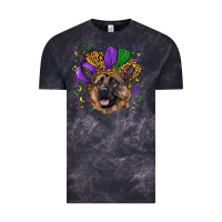 Cloud Black Mardi gras hat german shepherd Vintage Tee - RanaPortraitStore