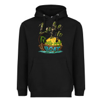 Black lake life floats my boat Heavyweight Hoodie - BarkalooDesign