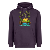 Plum lake life floats my boat Heavyweight Hoodie - BarkalooDesign