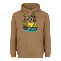Toasted Coconut lake life floats my boat Heavyweight Hoodie - BarkalooDesign