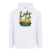 Lake Life Floats My Boat Heavyweight Hoodie | Teevron