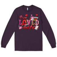 Plum one loved nurse valentine's day Long Sleeve Tee - OliviaCreatesArt