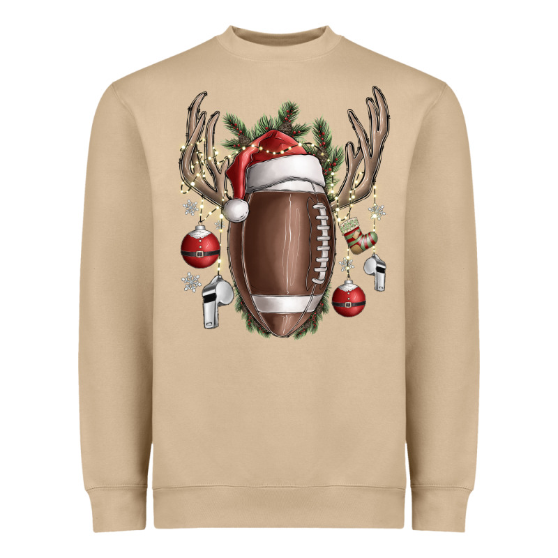 Christmas Football Heavyweight Sweatshirt by SublimationCraftShop | Teevron