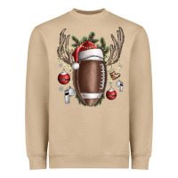 Mushroom christmas football Heavyweight Sweatshirt - SublimationCraftShop