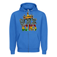 True Royal black king Zipper Hoodie - SublimationCraftShop