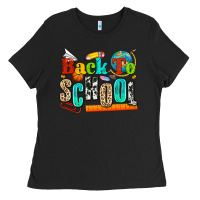Black back to school Ladies Tee - NancyCooperArtShop