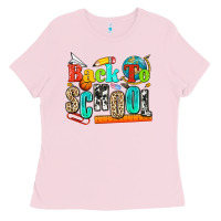 Bubblegum Pink back to school Ladies Tee - NancyCooperArtShop
